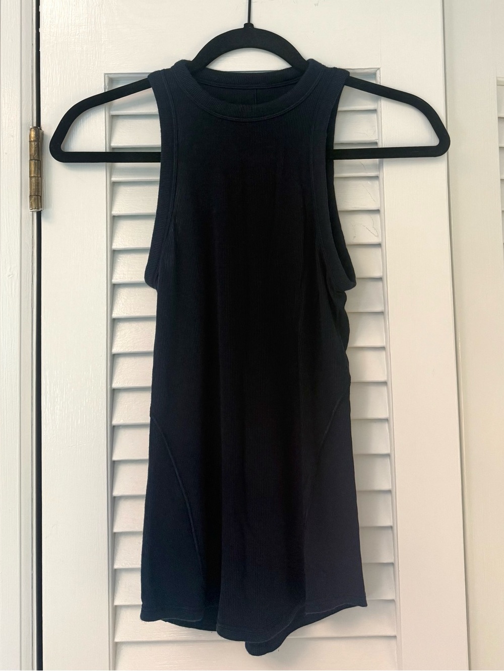 Lululemon navy high-neck tank top